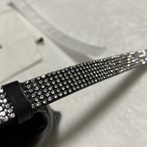 SIMON MILLER Mini Puffin Leather Shoulder Bag crystal strap - Picture 6 of 8